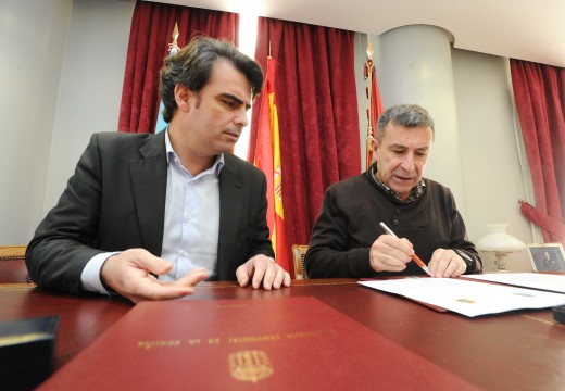 Diego Calvo formaliza o compromiso da Deputación da Coruña co novo viveiro de empresas de Ribeira